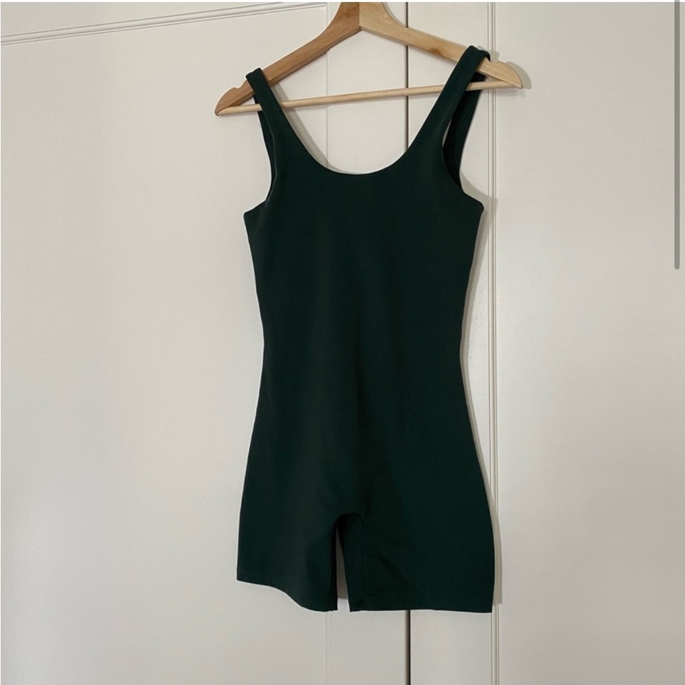 Girlfriend Collective Moss Bike Unitard Romper - Picture 6 of 8